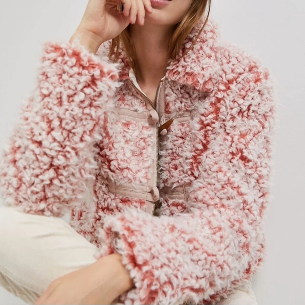 Anthropologie Faux fur jacket nwt